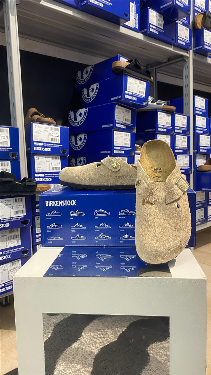 Birkenstock Boston camoscio taupe — Cenci Calzature, Perugia