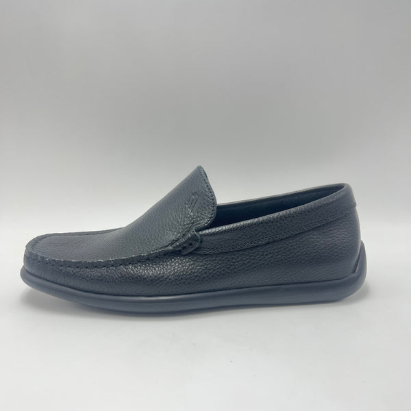 Mocassino Frau - Mocassino Slip-On in Pelle Bottalata Blu