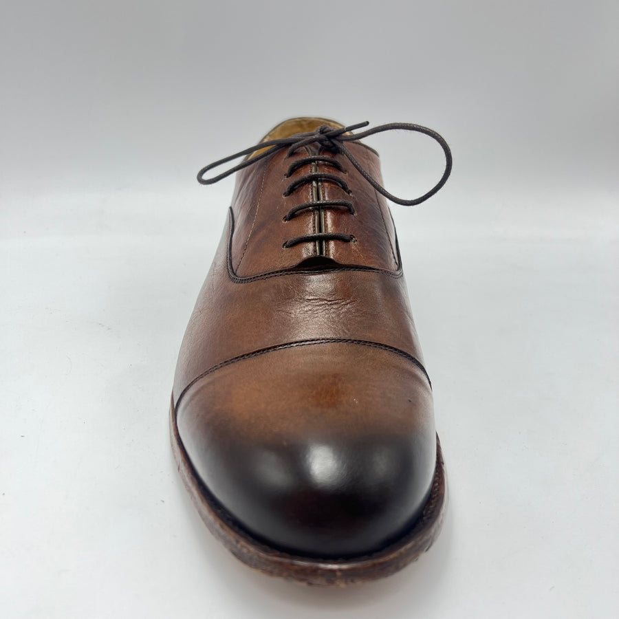 Oxford Exton - Stile Francesina Vera Pelle Soft Legno