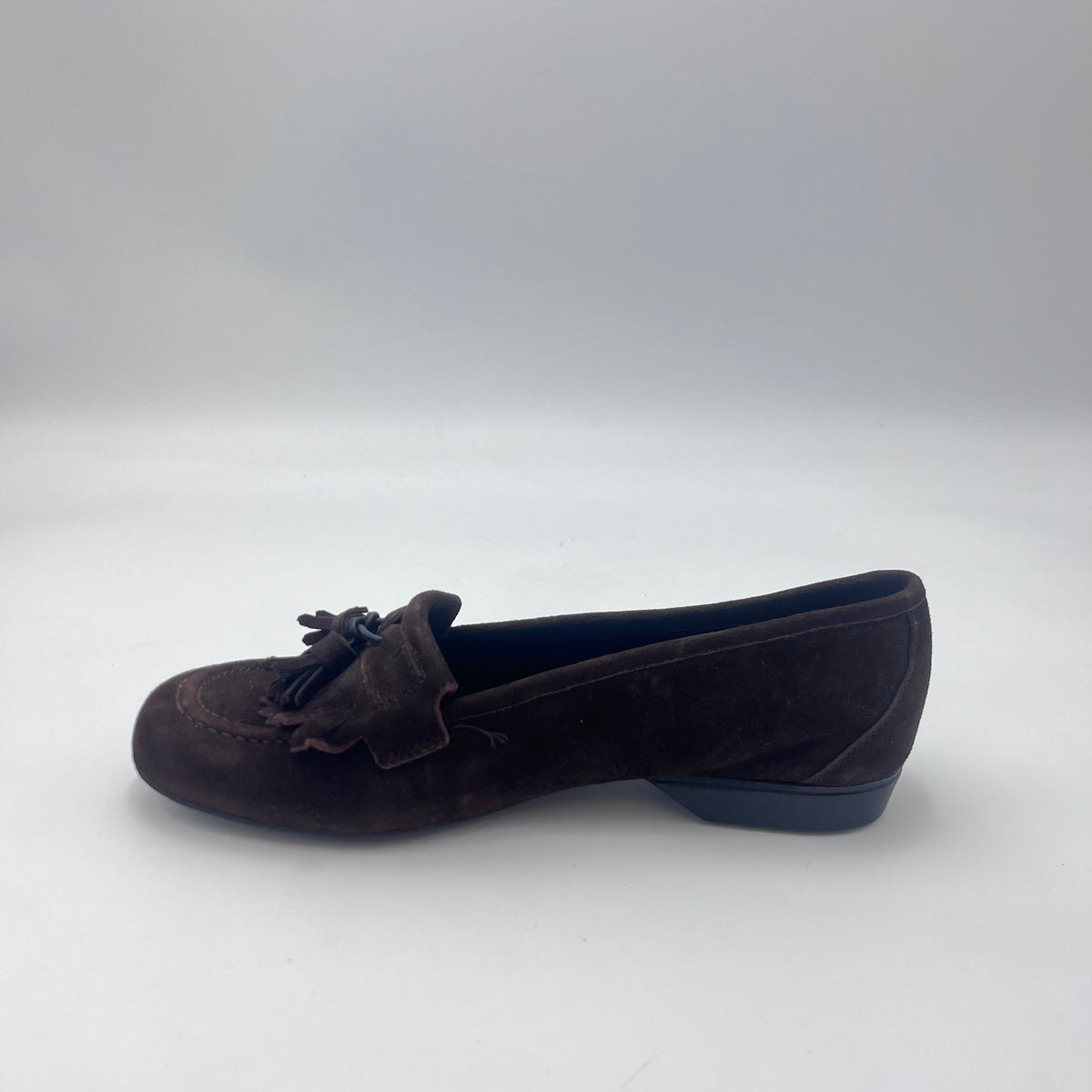 Jackal Mocassino - Mocassino Scamosciato Marrone con Nappe