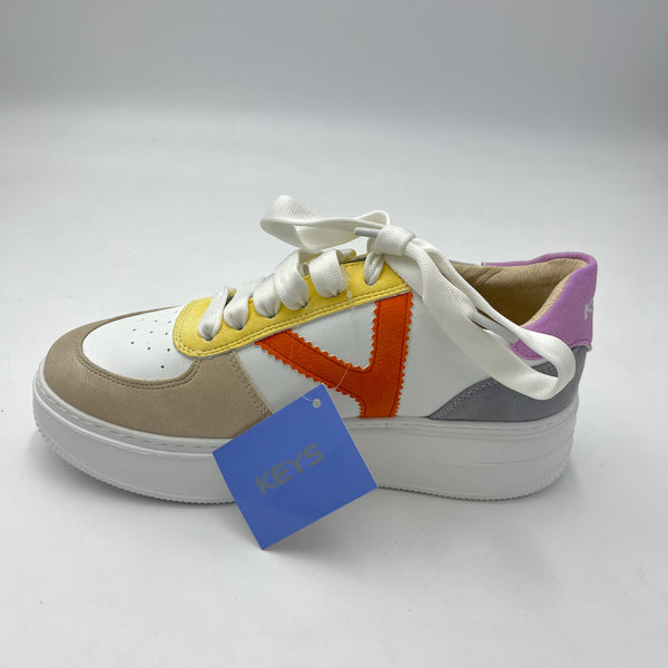 Sneaker Keys - Sneaker Multi-Textured Patchwork Color-Block
