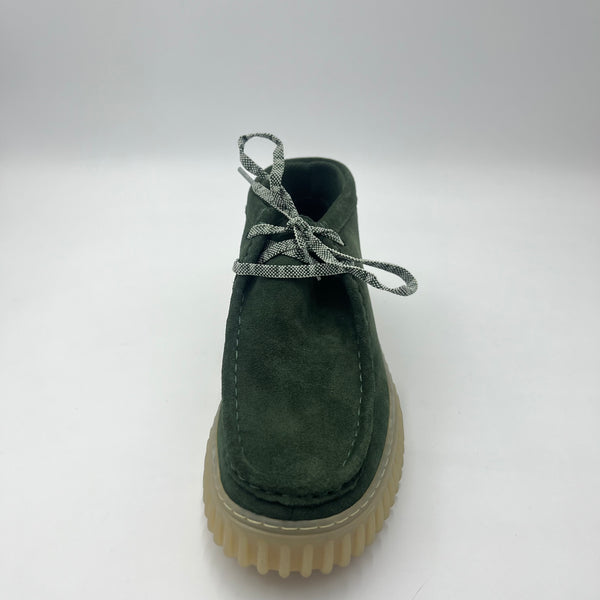 Polacchino Clarks Torhill Hi - Camoscio Verde Scuro