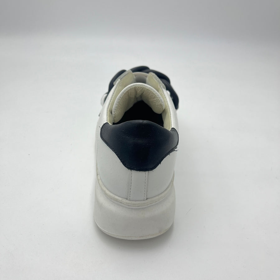 Sneaker Crown - Sneaker Bianca con Maxi Catena Gommata Nera