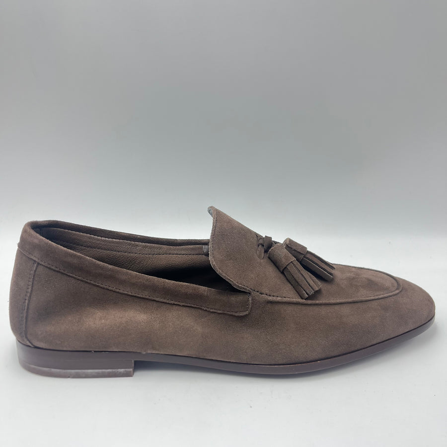 Mocassino Frau - Mocassino in Suede Testa di Moro con Nappa Classica