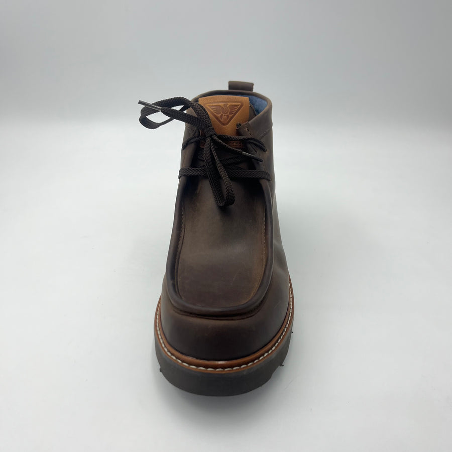 Polacchino Docksteps - Wallabee in Pelle Marrone — vista 2