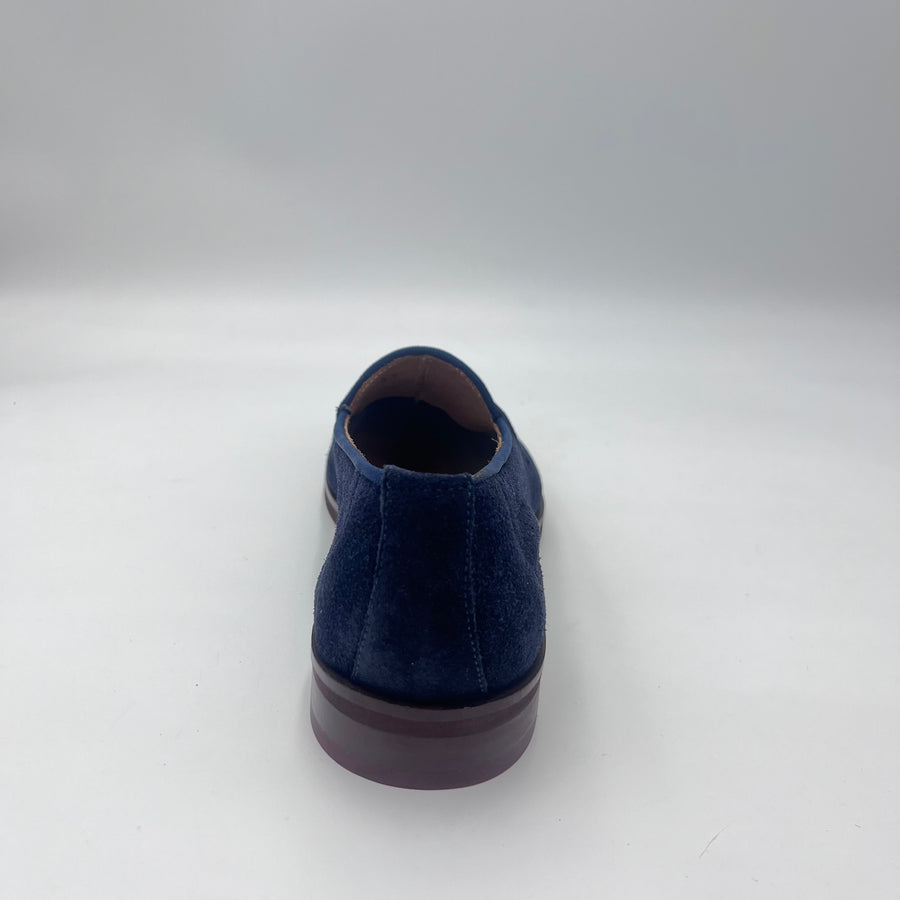 Jackal Mocassino - Mocassino Penny Loafer in Camoscio Blu Notte