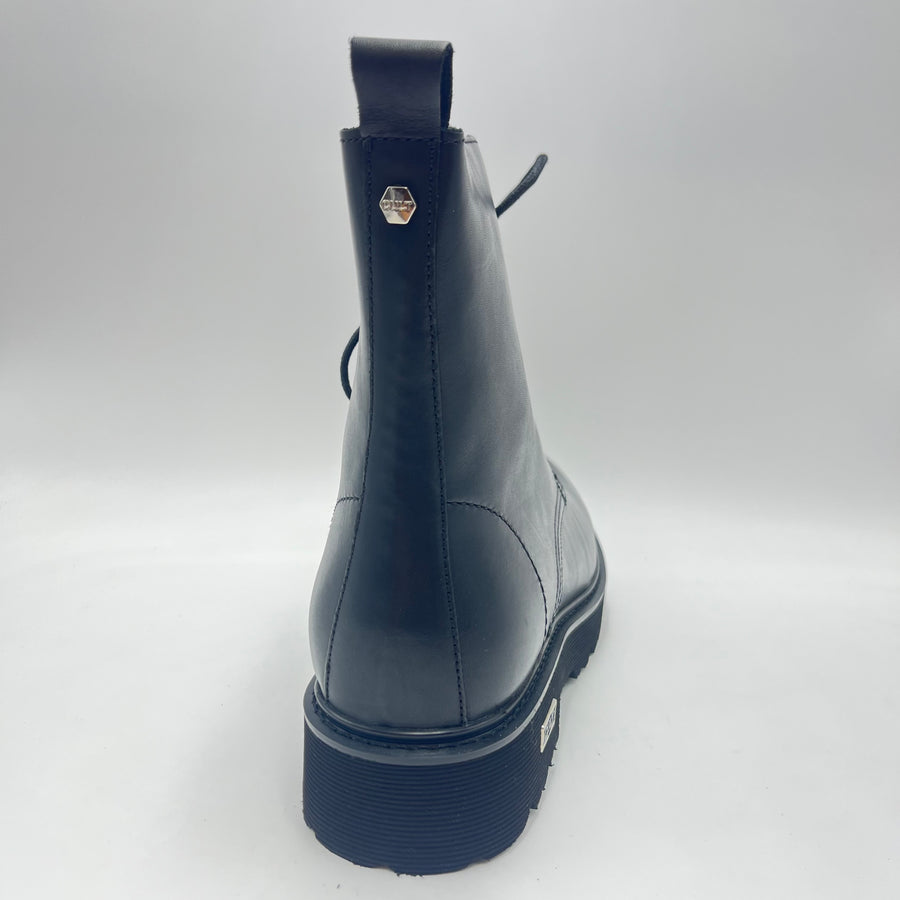 Stivale stringato Cult - Stivale stringato alto Vitello nero