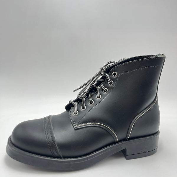 Anfibio Stringato Noir de Luxe - Anfibio vitello nero