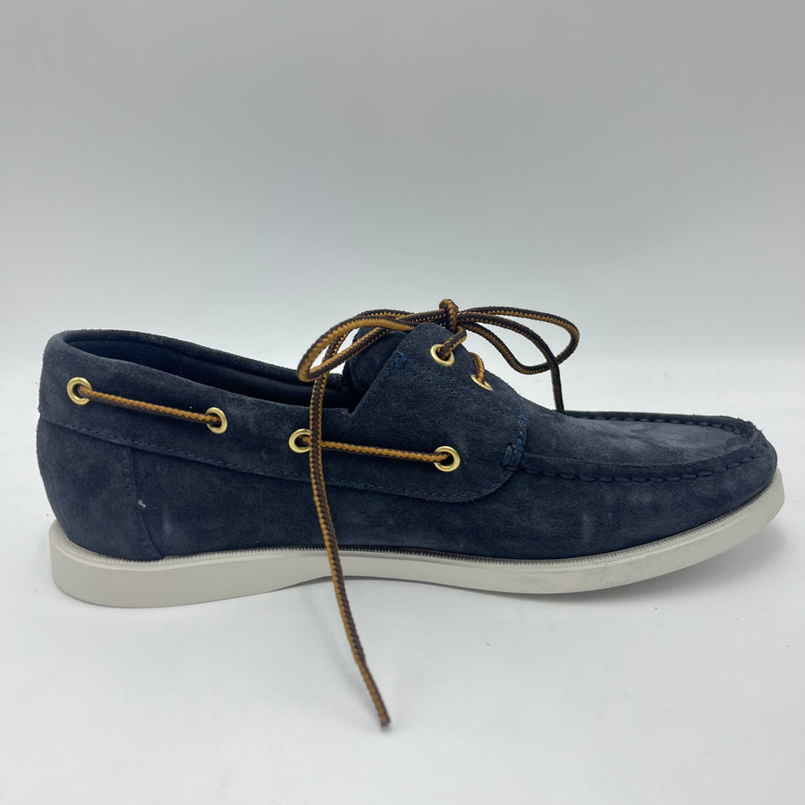 Boat Shoe Frau - Scarpa Suede Blu Notte