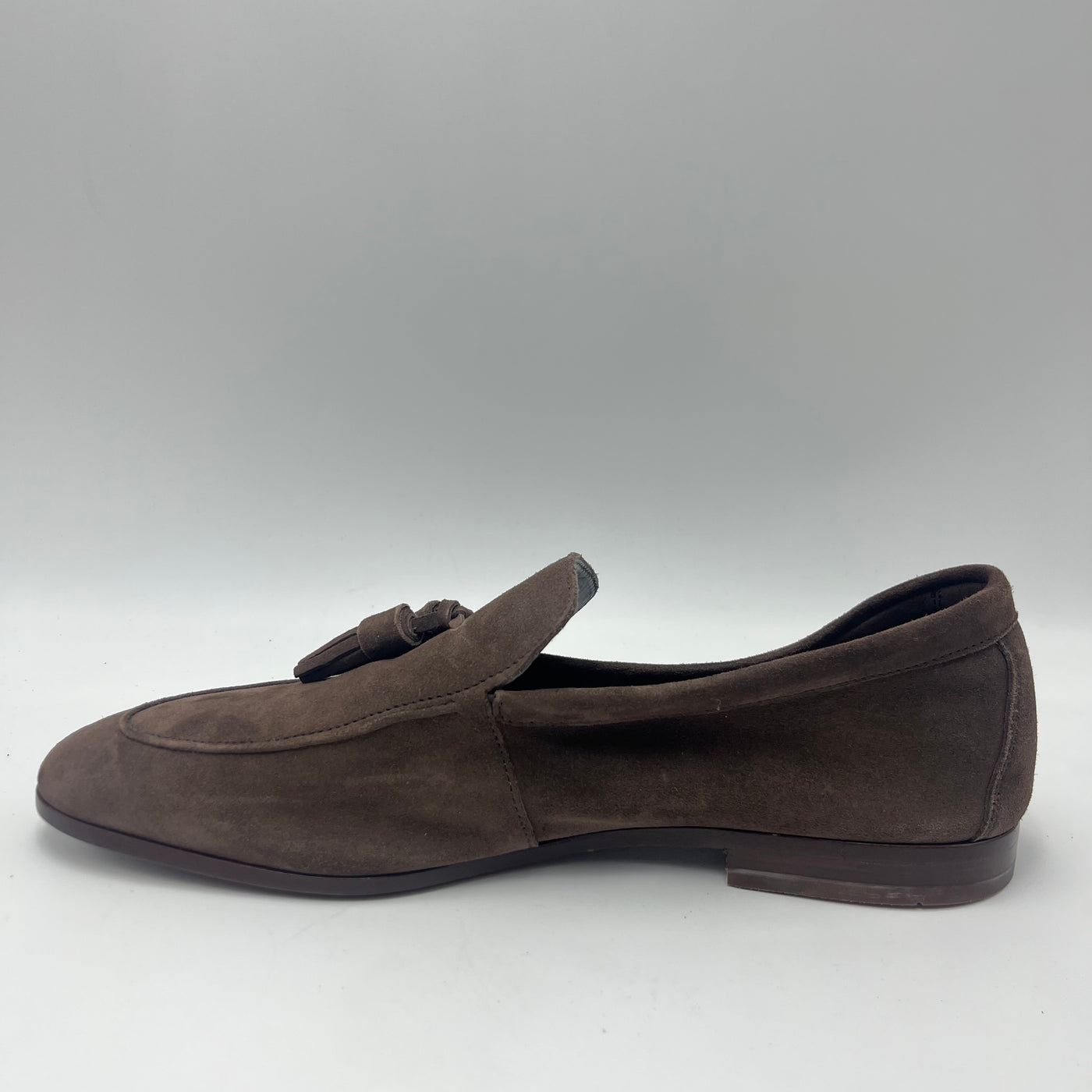 Mocassino Frau - Mocassino in Suede Testa di Moro con Nappa Classica