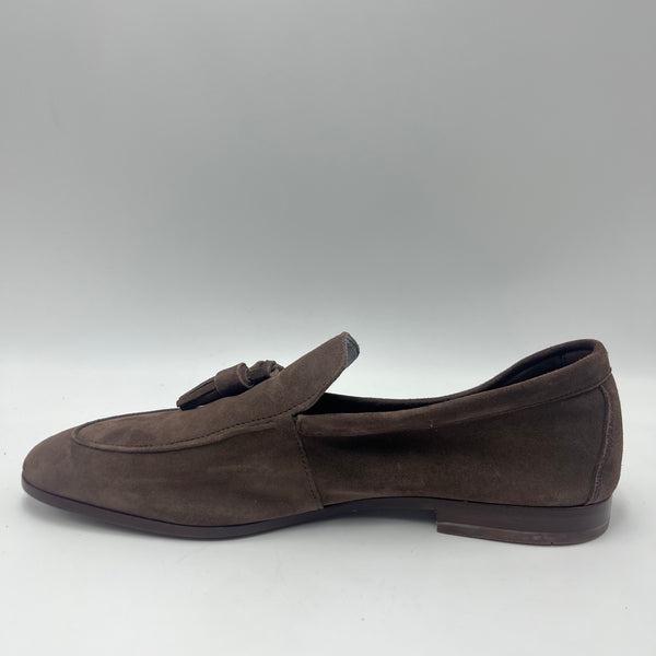 Mocassino Frau - Mocassino in Suede Testa di Moro con Nappa Classica