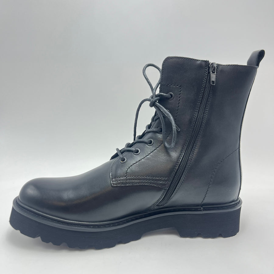 Stivale stringato Cult - Stivale stringato alto Vitello nero