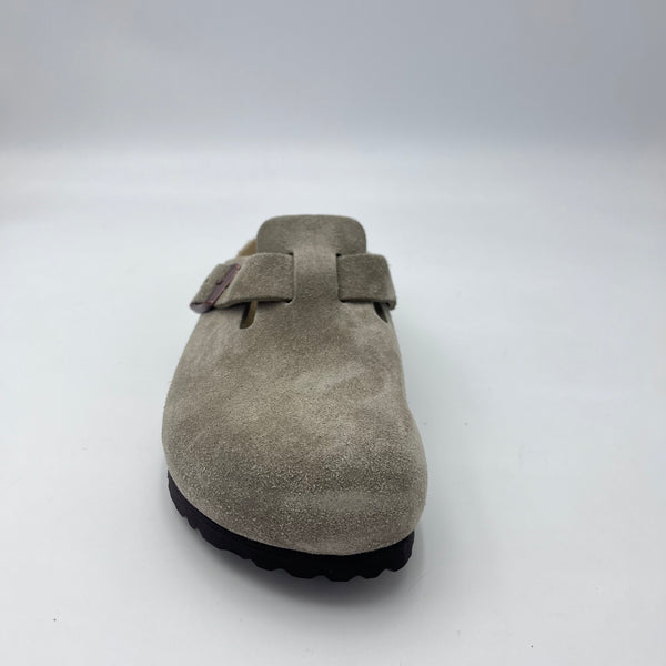 Birkenstock Boston - Sabot in Camoscio Taupe