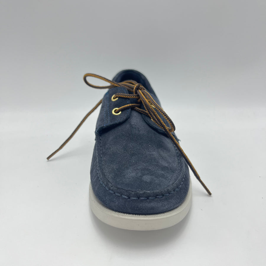 Boat Shoe Frau - Scarpa Suede Blu Notte