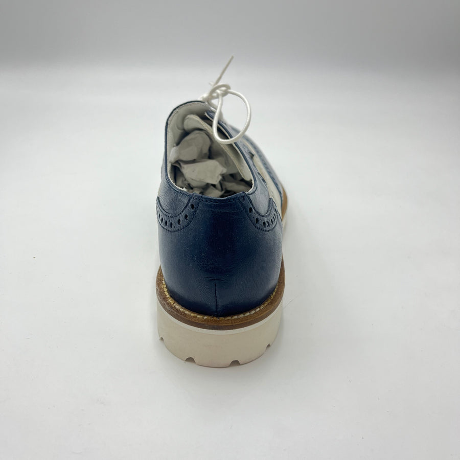 Oxford Piergentili - Stringata Oxford Bicolor Blu e Bianco