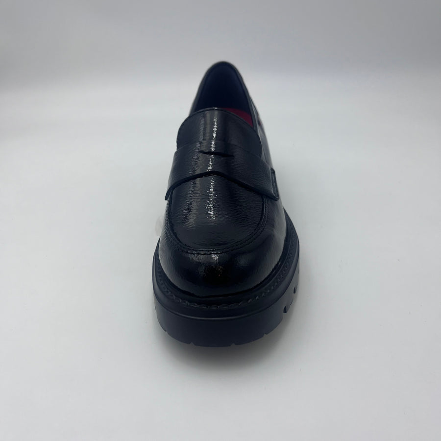 Mocassino Callaghan - Chunky in pelle Vernice Nera
