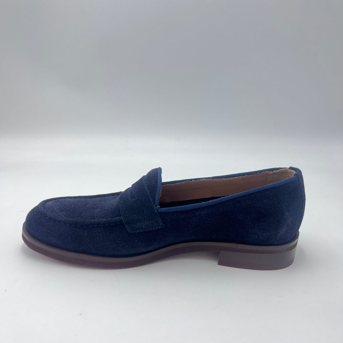 Jackal Mocassino - Mocassino Penny Loafer in Camoscio Blu Notte