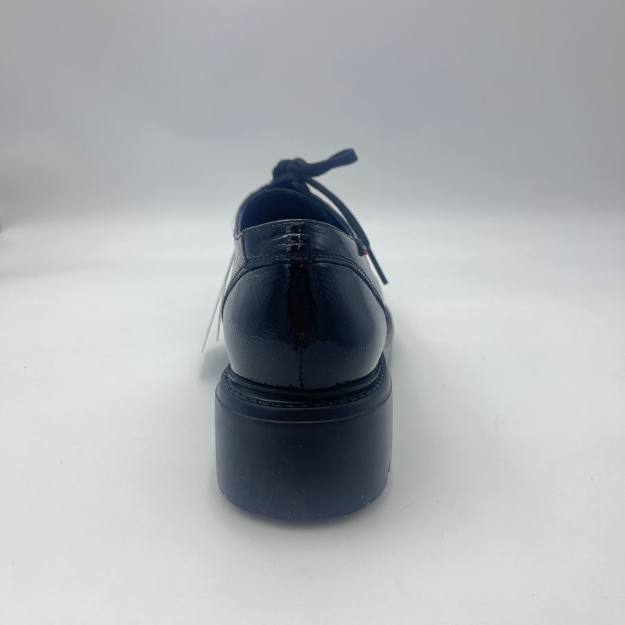 Stringata Callaghan - Derby Carrarmato in Vernice Nera — vista 4