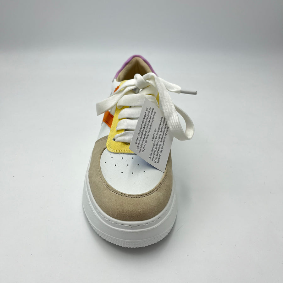 Sneaker Keys - Sneaker Multi-Textured Patchwork Color-Block