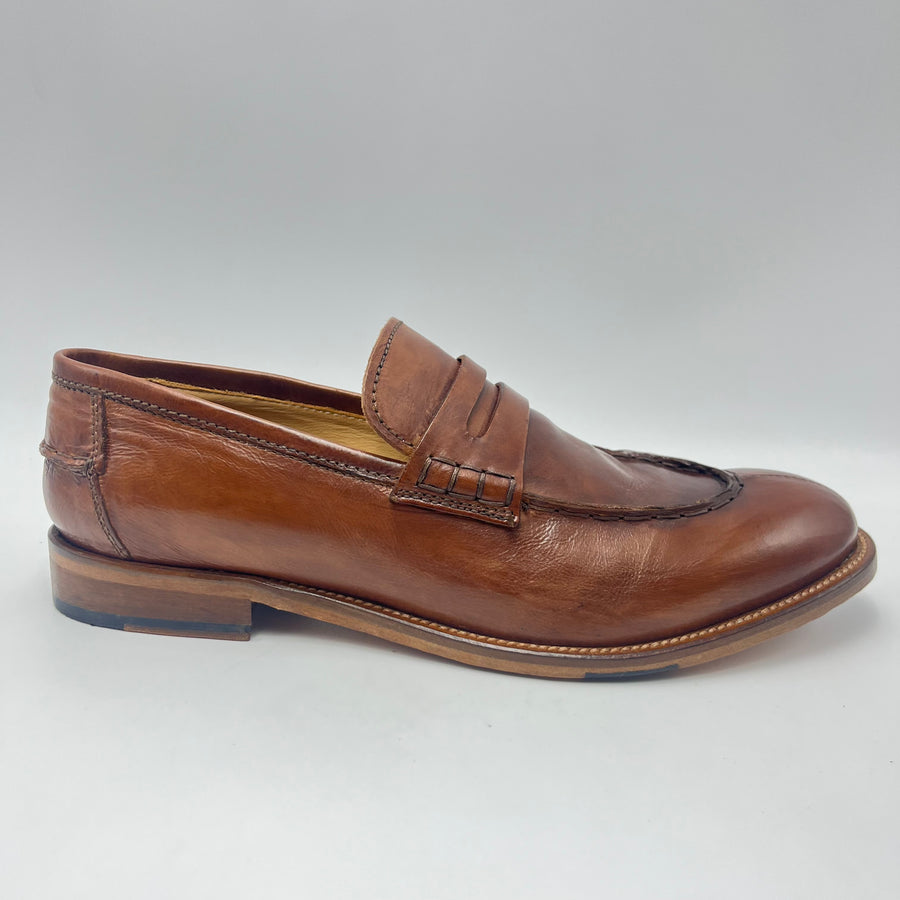 Mocassino Jp. David - Mocassino Penny Loafer in Pelle Brunita