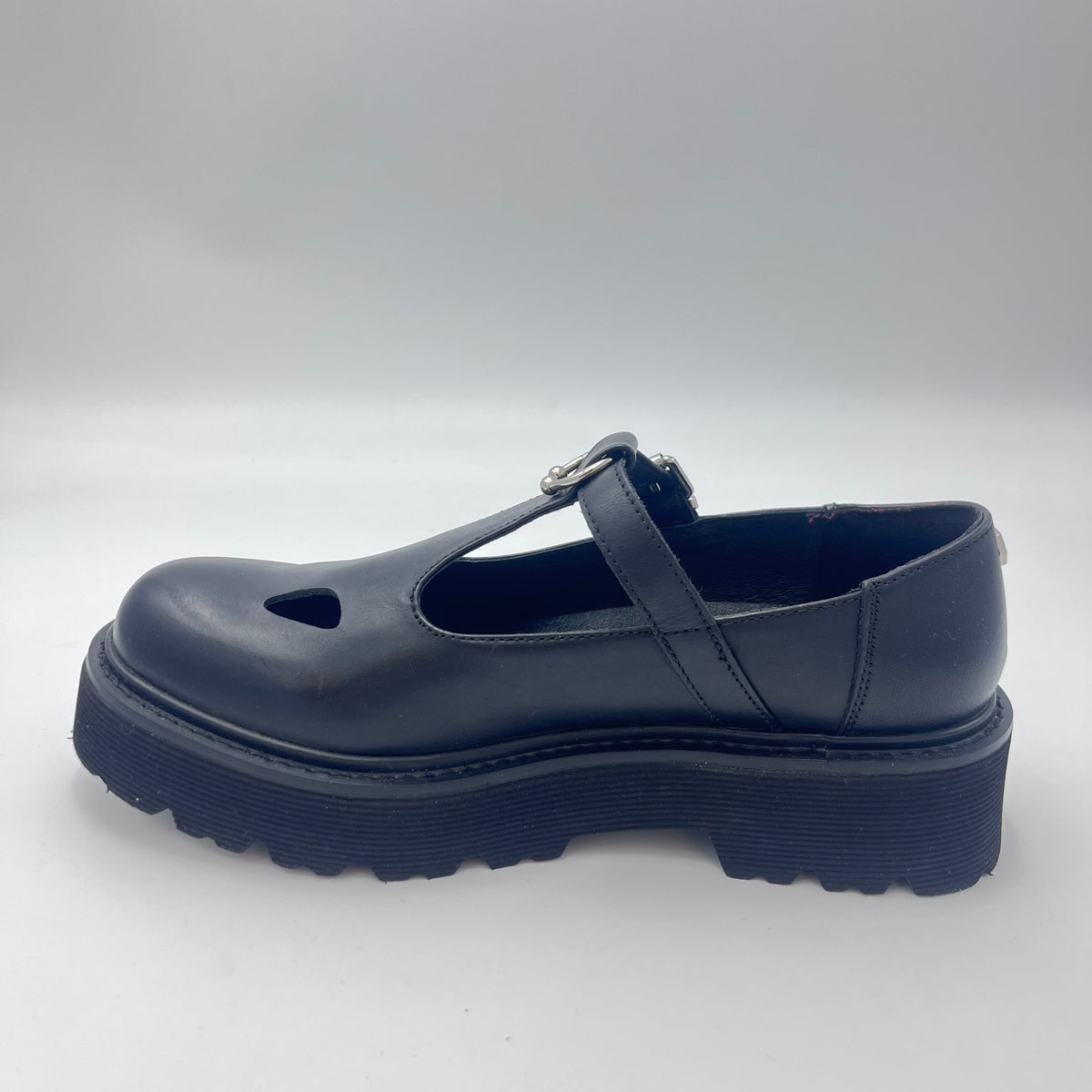 Cult Mary Jane - Scarpa Mary Jane Platform in Pelle Nera