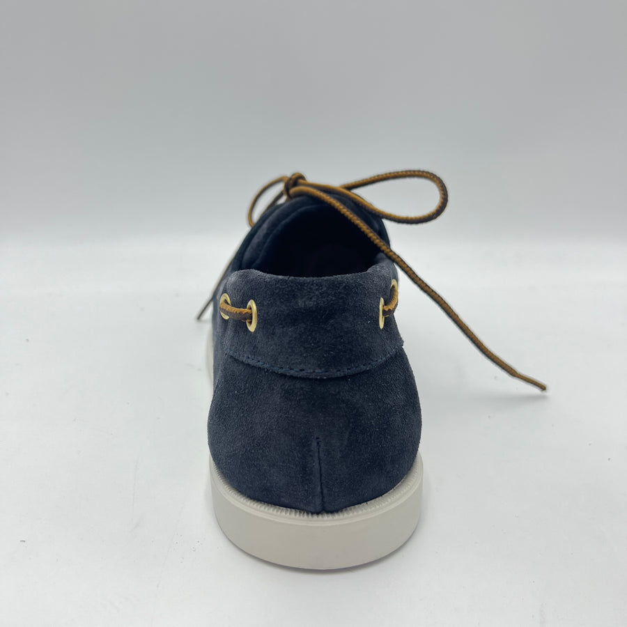 Boat Shoe Frau - Scarpa Suede Blu Notte
