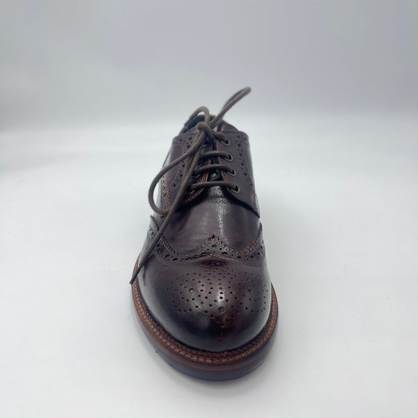 Jp. David Derby - Scarpa Derby Brogue in Pelle Testata di Moro