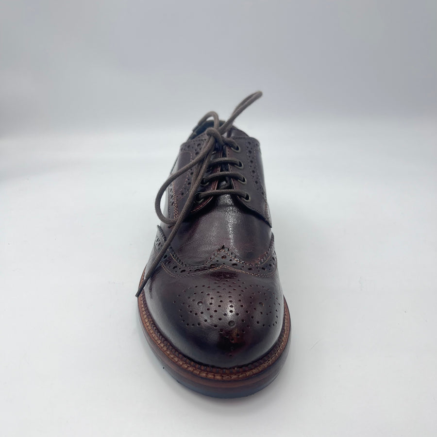 Jp. David Derby - Scarpa Derby Brogue in Pelle Testata di Moro