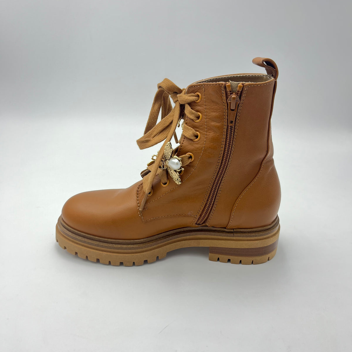 Anfibio Crown - Pelle Cuoio con Spille Ape