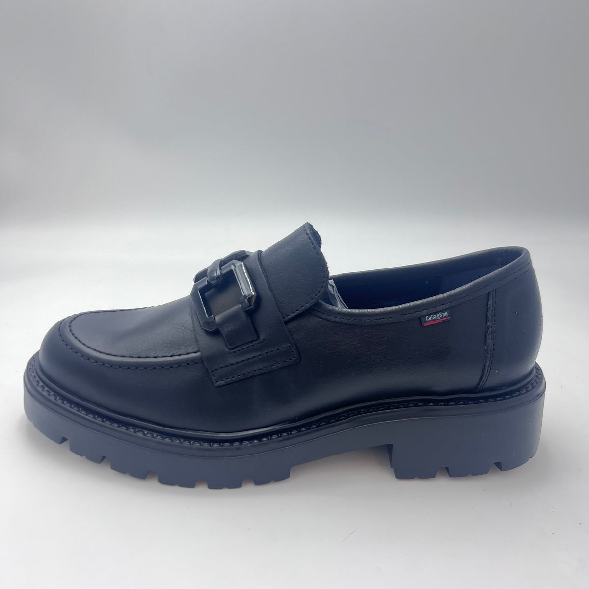 Callaghan Mocassino - Mocassino Chunky con Fibbia in Pelle Nera