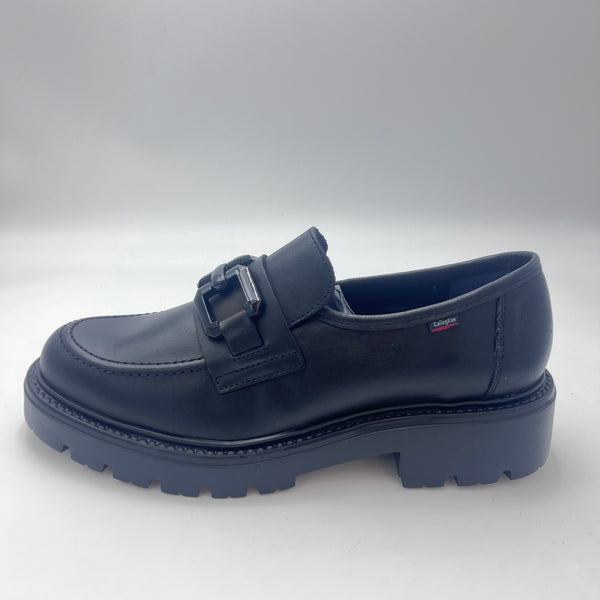 Callaghan Mocassino - Mocassino Chunky con Fibbia in Pelle Nera
