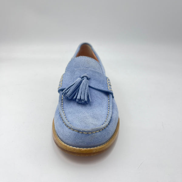 Mocassino Xkermes - Tassel in Camoscio Cobalto