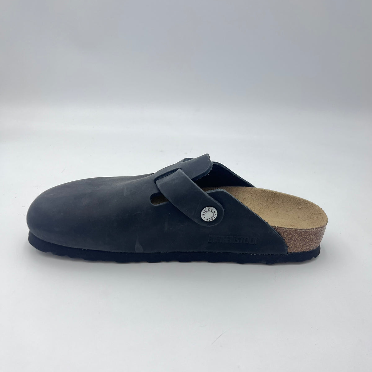 Birkenstock Boston - Sabot in Pelle Oliata Nera