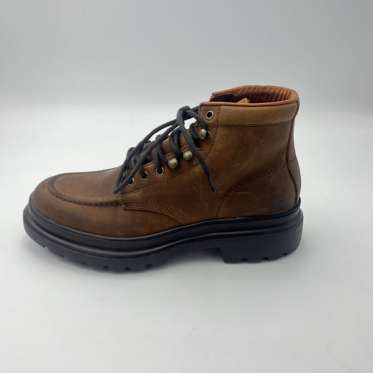 Scarponcino Frau Pelle Marrone con Punta Moc