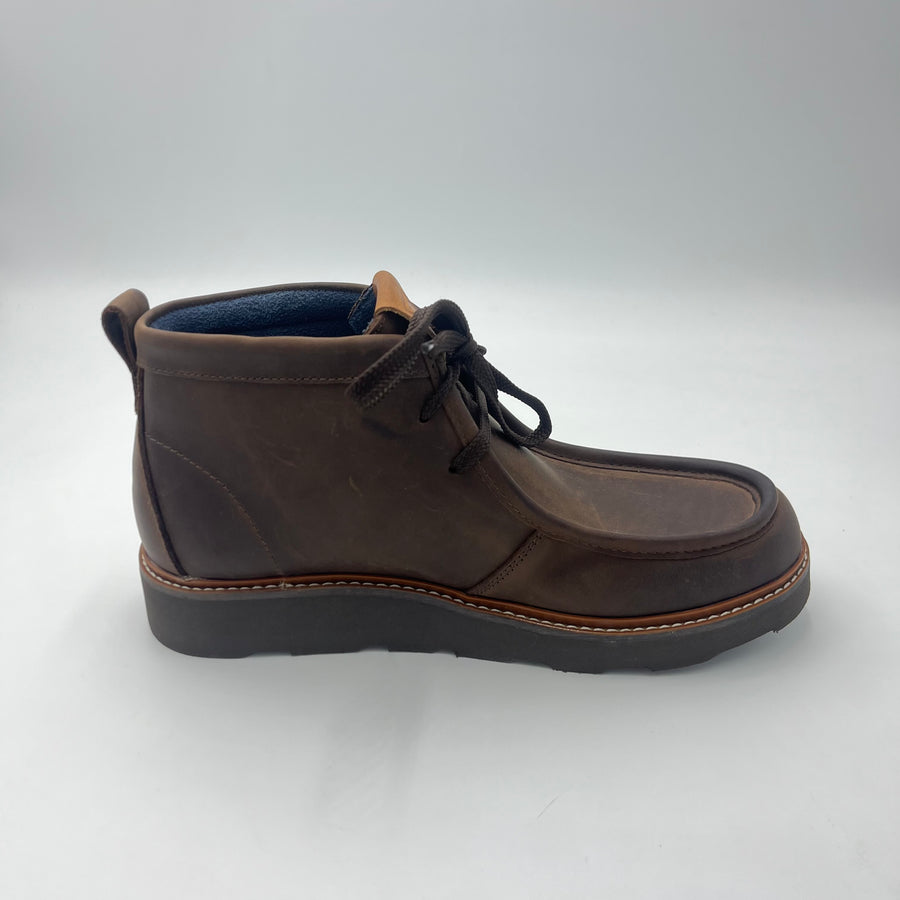 Polacchino Docksteps - Wallabee in Pelle Marrone — vista 3