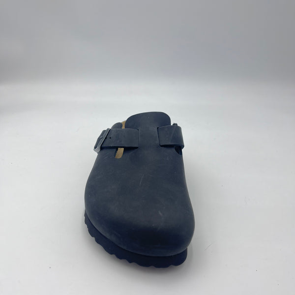 Birkenstock Boston - Sabot in Pelle Oliata Nera