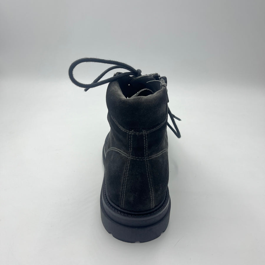 Stivaletto Nero Giardini - Camoscio Grigio Carbone — vista 4