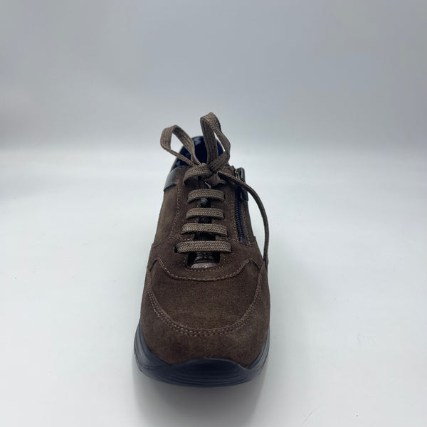 Sneaker Callaghan - Sneaker Comfort in Camoscio Marrone con Zip