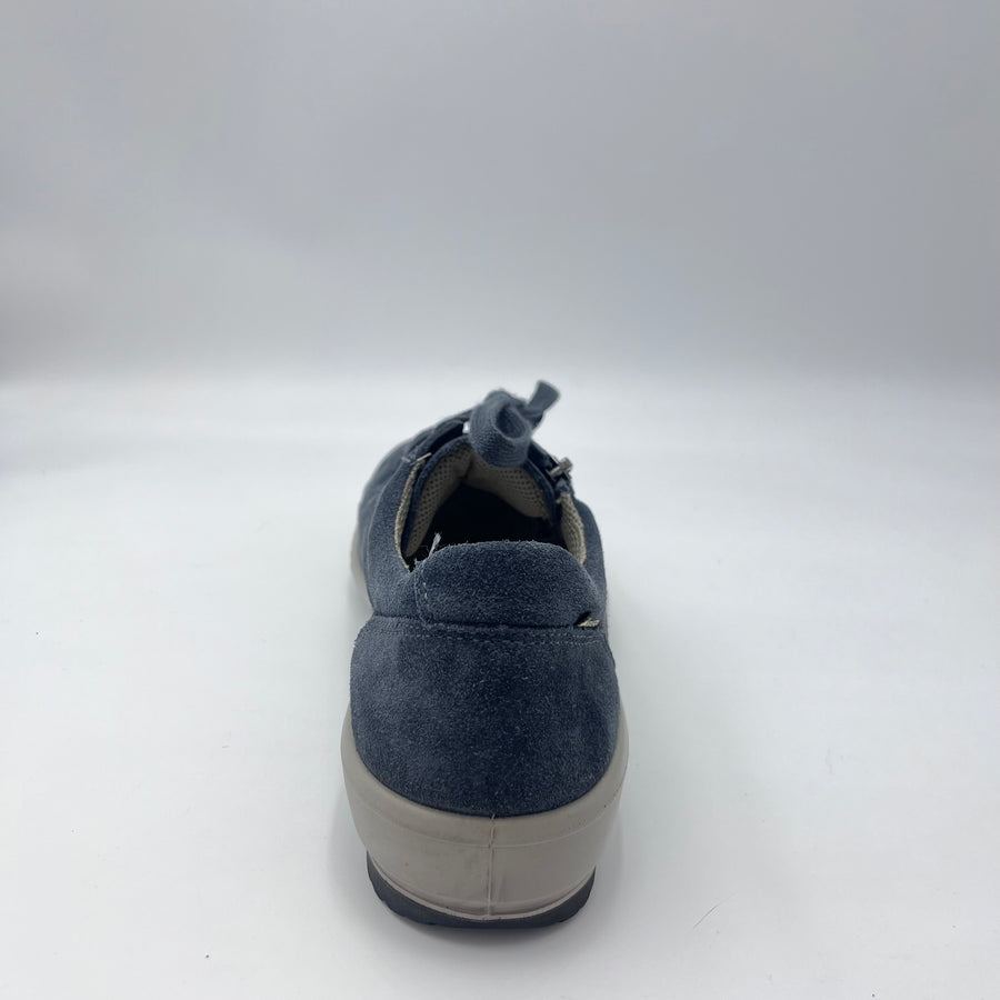 Sneaker Legero Tanaro 5.0 - Camoscio Blu con Zip — vista 4
