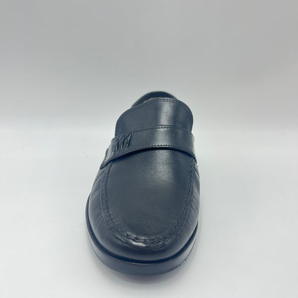 Mocassino Varese - Mocassino Penny Loafer in Pelle Liscia Nera