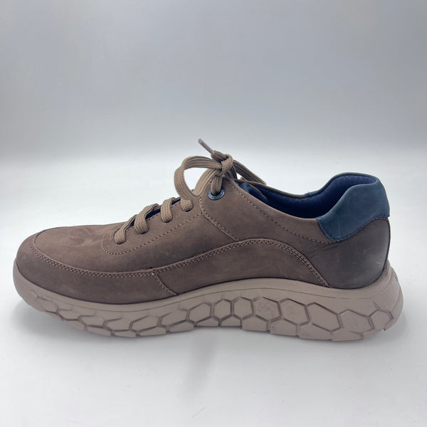 Sneaker Callaghan - Nabuk Marrone e Tallone Blu