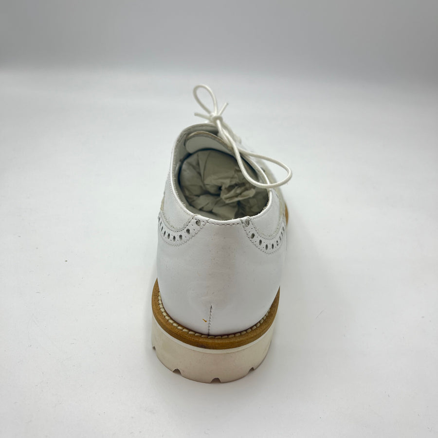 Oxford Piergentili - Stringata Oxford Bicolor Bianco e Silver