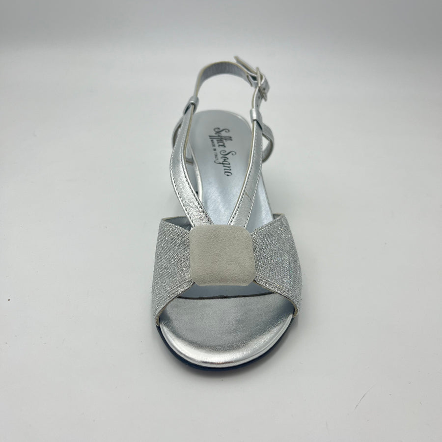 Sandalo Soffice sogno - Sandalo Argento Glitter
