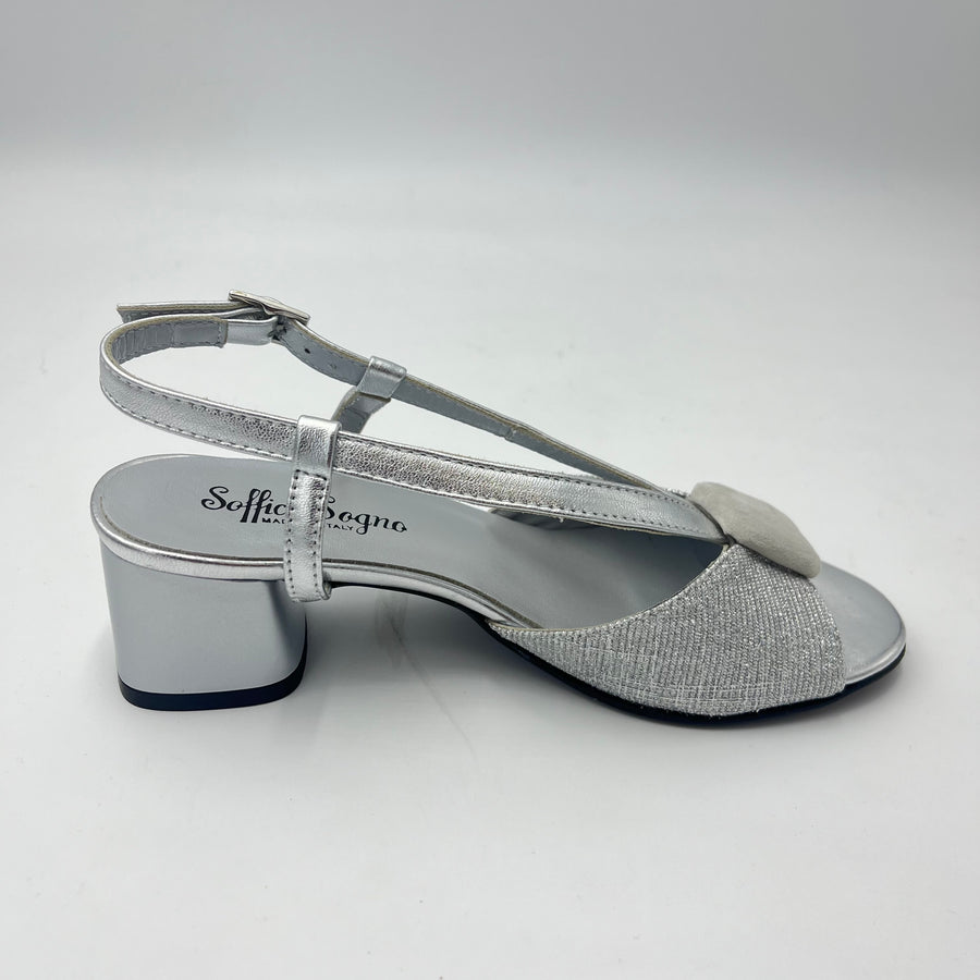 Sandalo Soffice sogno - Sandalo Argento Glitter