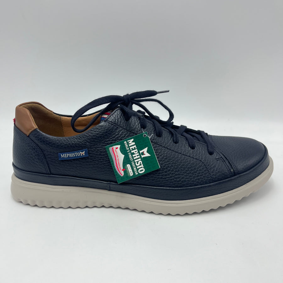 Sneaker Mephisto - Scarpa Low Top Vera Pelle blu