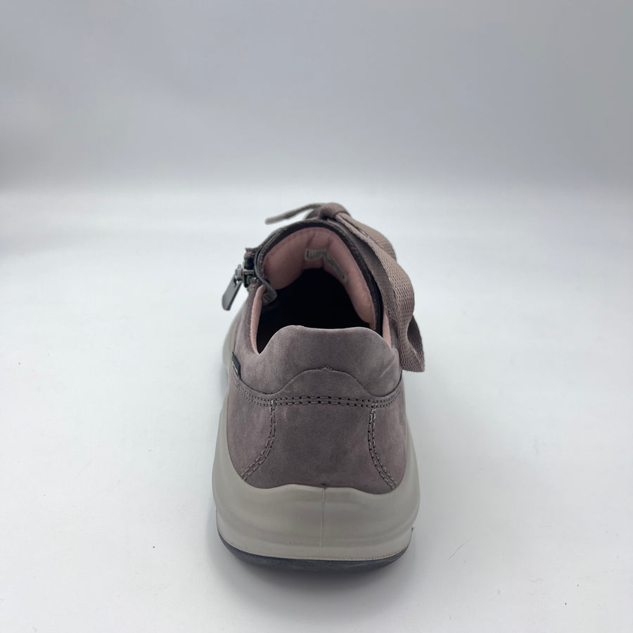 Sneaker Legero Bliss - Gore-Tex in Nabuk Tortora con Zip — vista 4