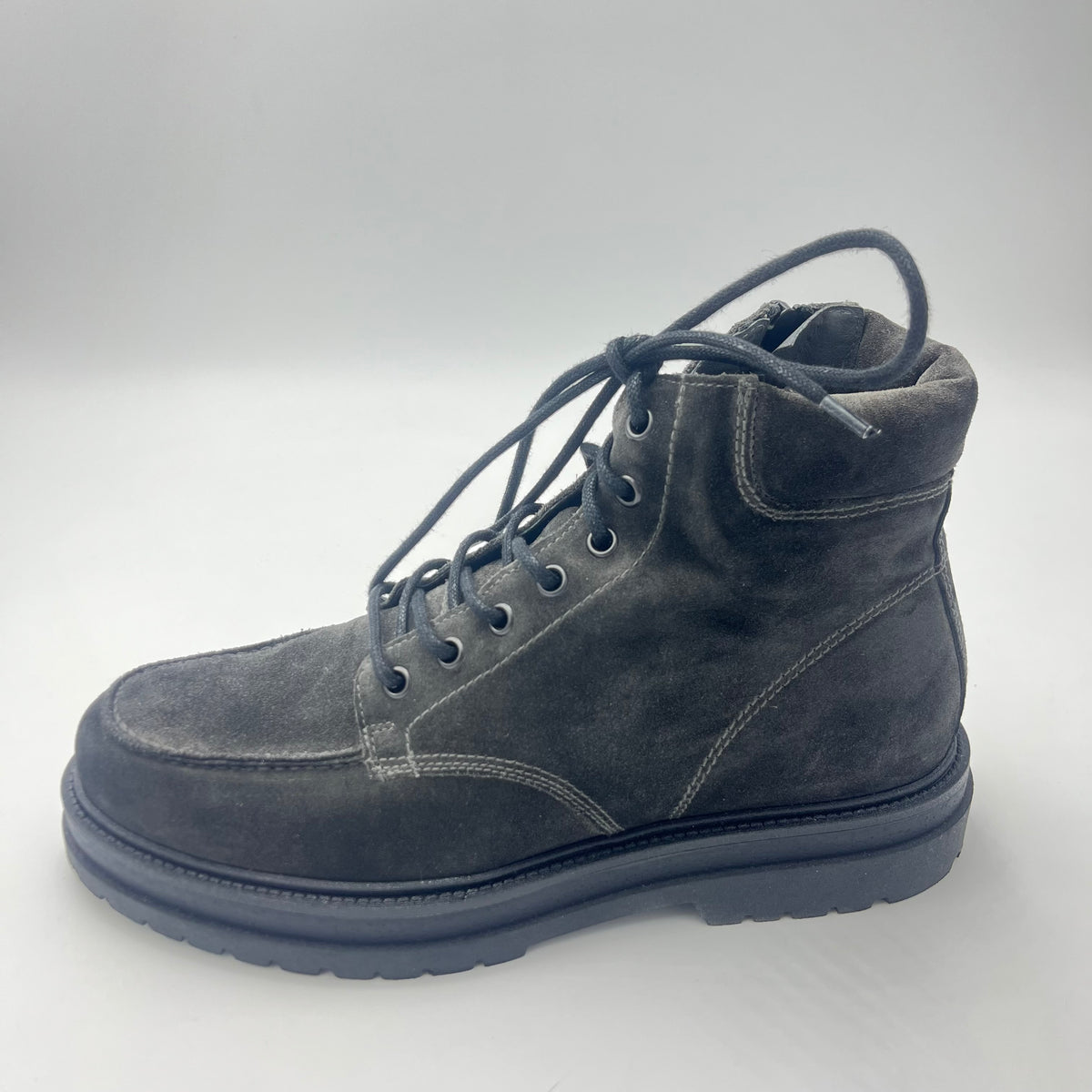 Stivaletto Nero Giardini - Camoscio Grigio Carbone