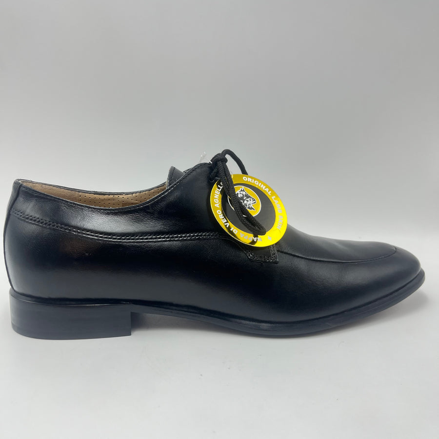 Derby Fontana - Scarpa Stringata Modello Derby in Pelle Liscia Nera