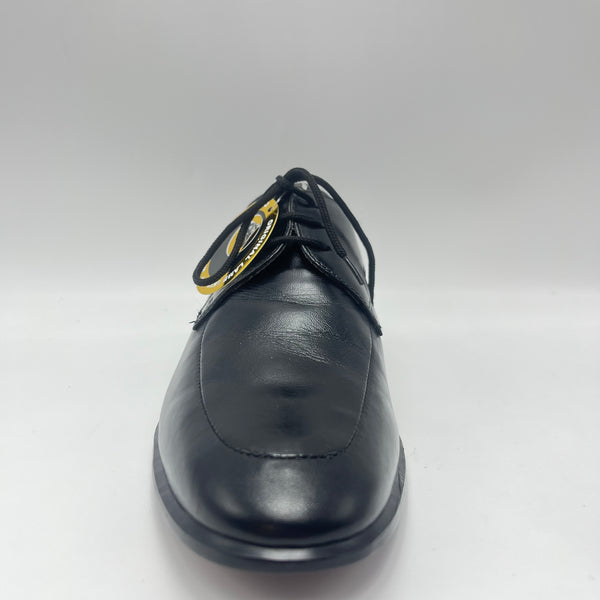 Derby Fontana - Scarpa Stringata Modello Derby in Pelle Liscia Nera