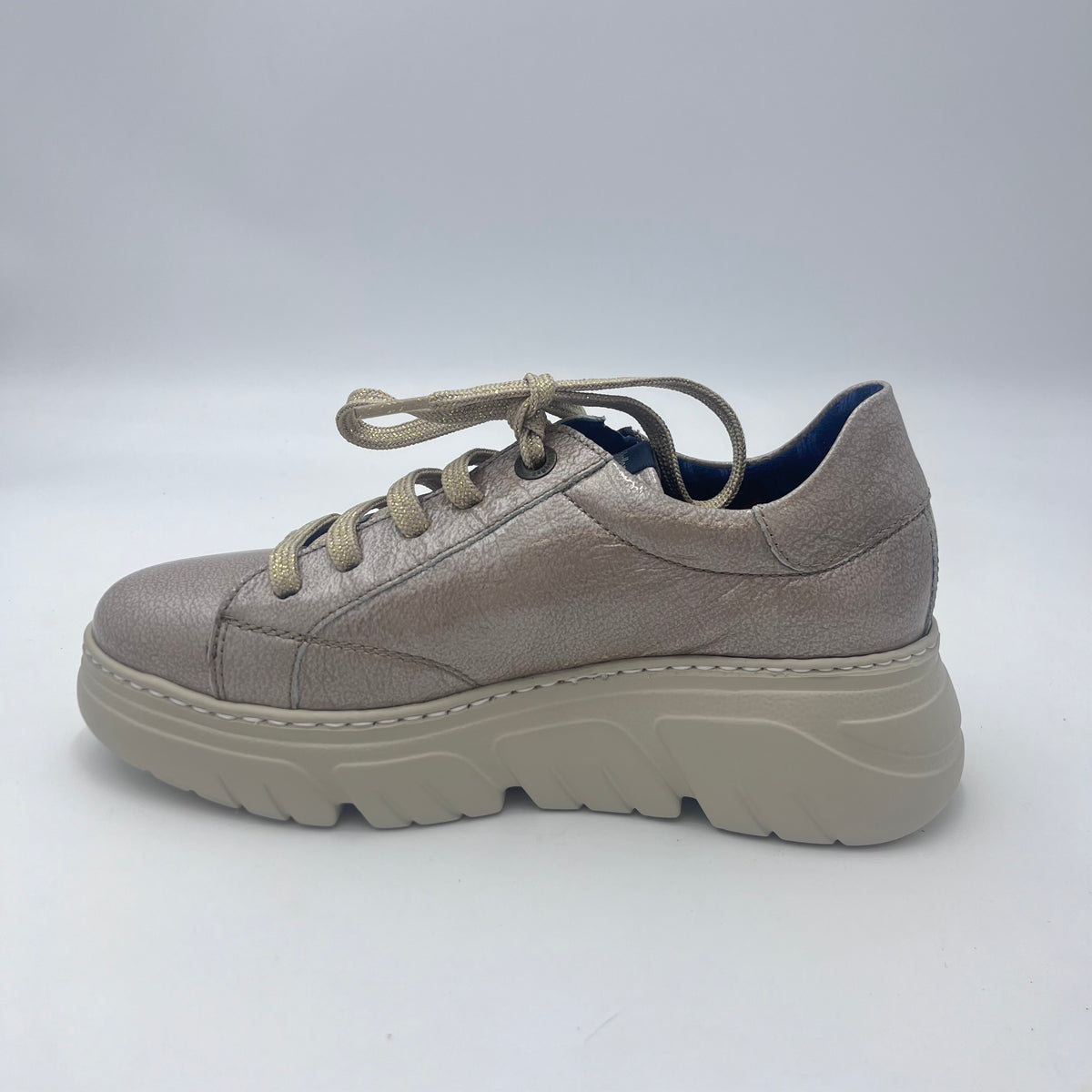 Sneaker Callaghan - Platform in Vernice Beige Perlato
